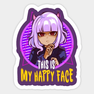 Halloween Anime Girl Design Gift Sticker